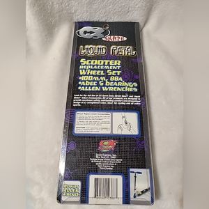 RED CX Skate Liquid Metal Scooter Replacement Wheel Set 100mm 88A Wheels 10388